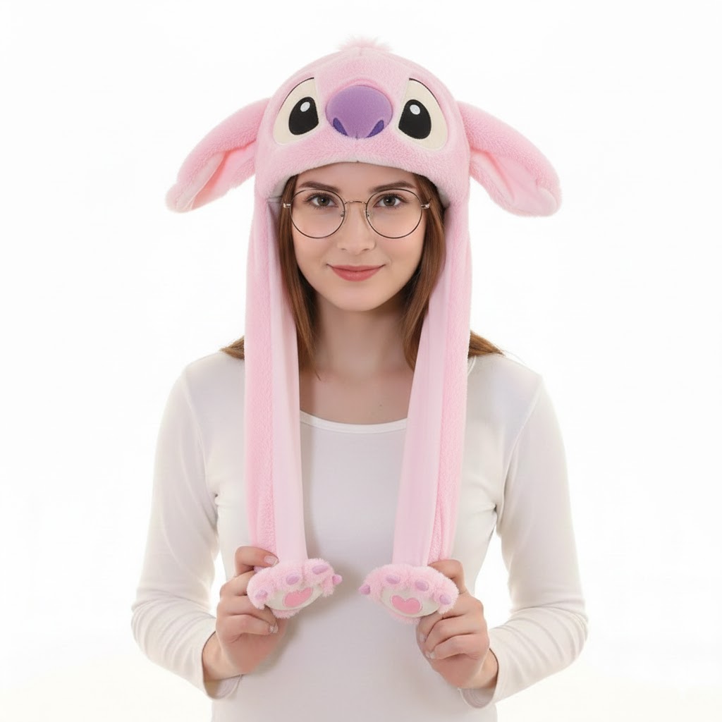 Bonnet Stitch Oreille qui Bouge 5 Bonnet Stitch Oreille qui Bouge rose Angel