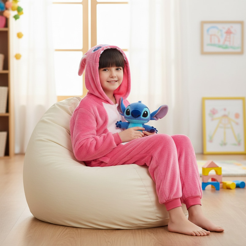 Pilou Pilou Stitch Rose 4 Pilou Pilou Stitch Rose pour enfant