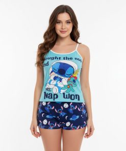 Pyjama Stitch Femme Short