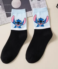 Chaussettes Stitch Femme Bleu