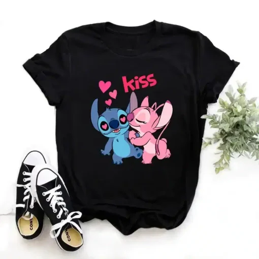 Stitch et Angel T Shirt