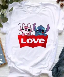 Stitch et Angel T Shirt