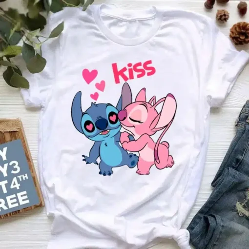 Stitch et Angel T Shirt