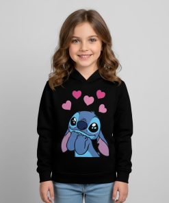 Sweat Stitch noir pour Fille