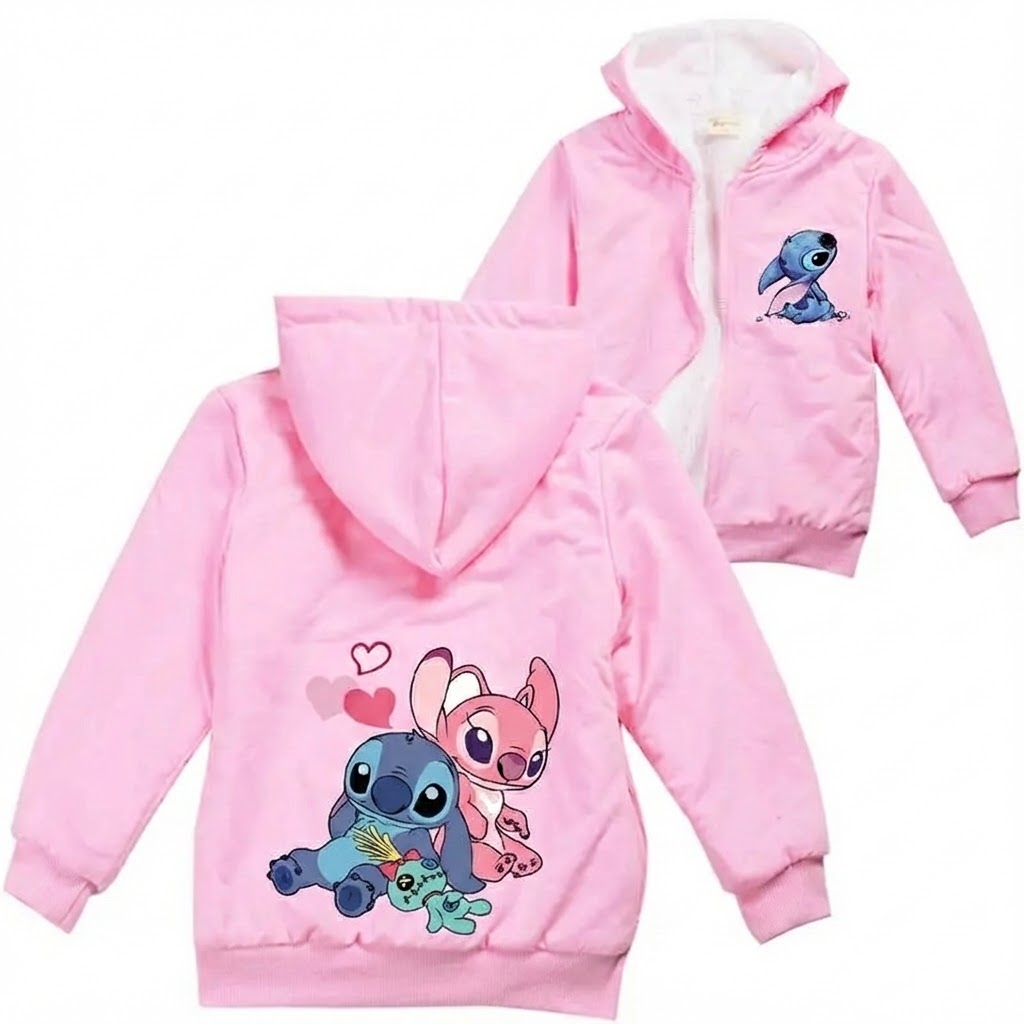 Veste Stitch Enfant Angel et Souillon rose