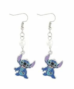 Boucles d'Oreille Femme Pendante Stitch