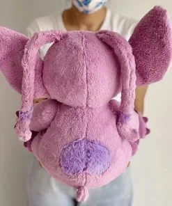 Peluche Stitch Rose 35cm de dos