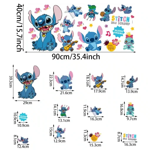 Stickers Muraux Stitch