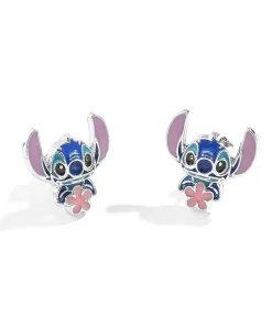 Boucles d'Oreille Stitch Bleu