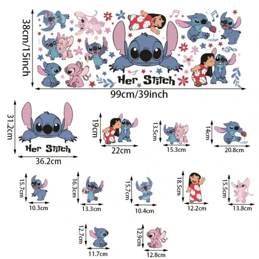 Stickers Muraux Stitch