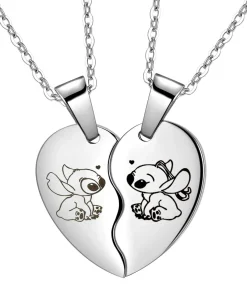 Collier d'Amitié Stitch et Angel