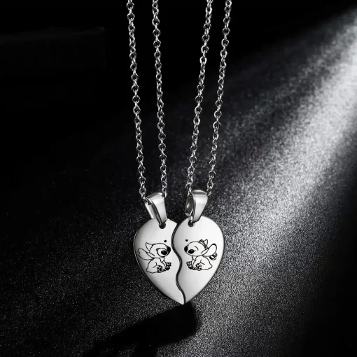 Collier d'Amitié Stitch et Angel