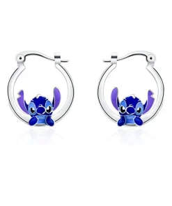 Boucles d'Oreille Stitch Argent