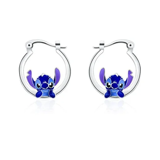 Boucles d'Oreille Stitch Argent