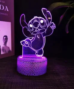 Lampe Led 3D Stitch