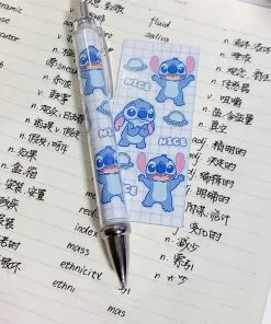 Stitch Bleu Stylo Kawaii