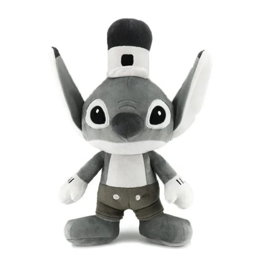 Stitch Noir et Blanc Peluche