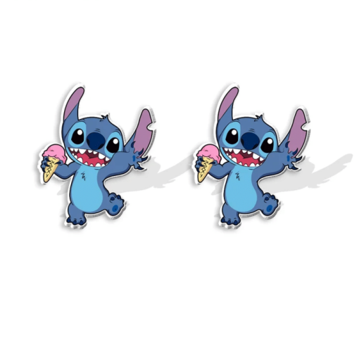 Boucles d'Oreilles Stitch Glace