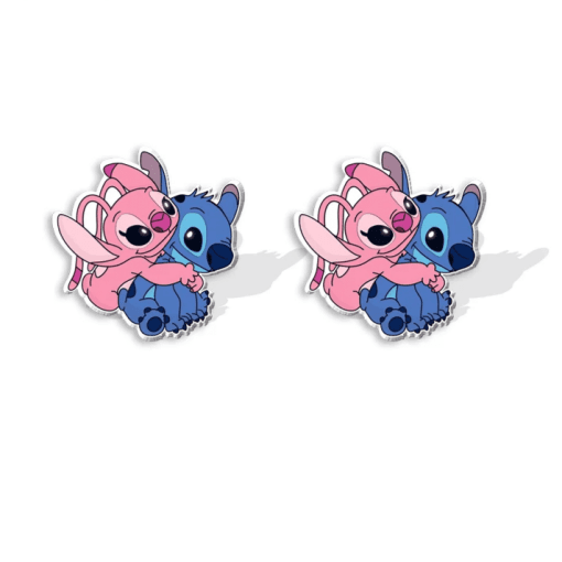 Boucles d'Oreilles Stitch et Angel