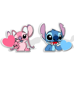 Boucles d'Oreilles Stitch et Angel