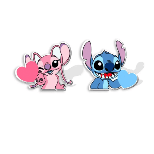Boucles d'Oreilles Stitch et Angel
