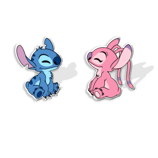 Boucles d'Oreilles Stitch et Angel