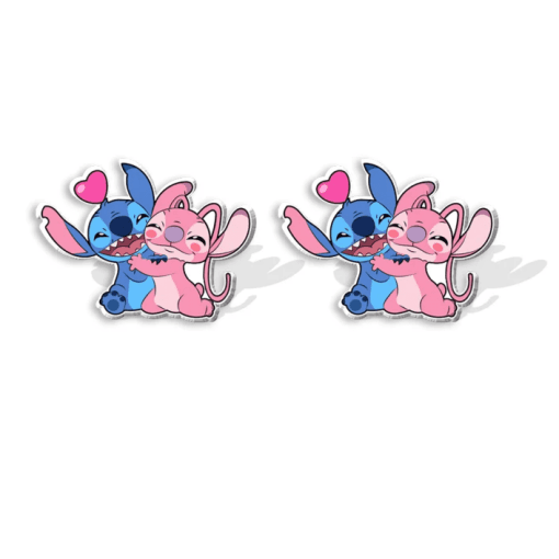 Boucles d'Oreilles Stitch et Angel