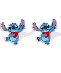 Boucles d'Oreilles Stitch Coeur
