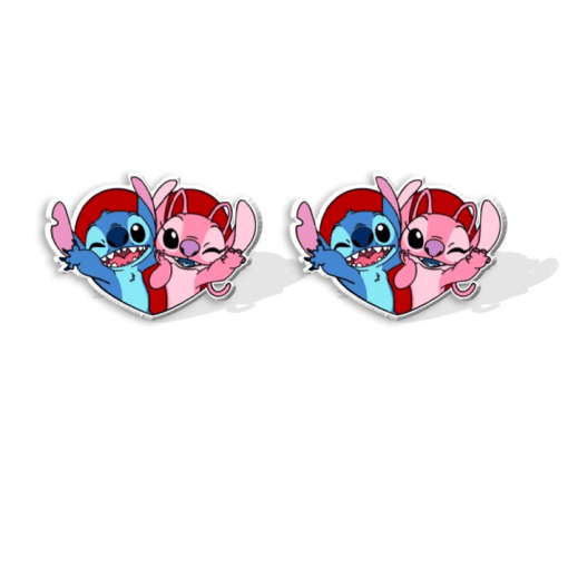 Boucles d'Oreilles Stitch et Angel