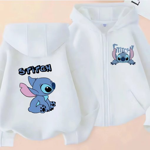 Gilet Stitch Fille blanc