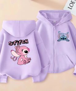 Gilet Stitch Fille angel violet