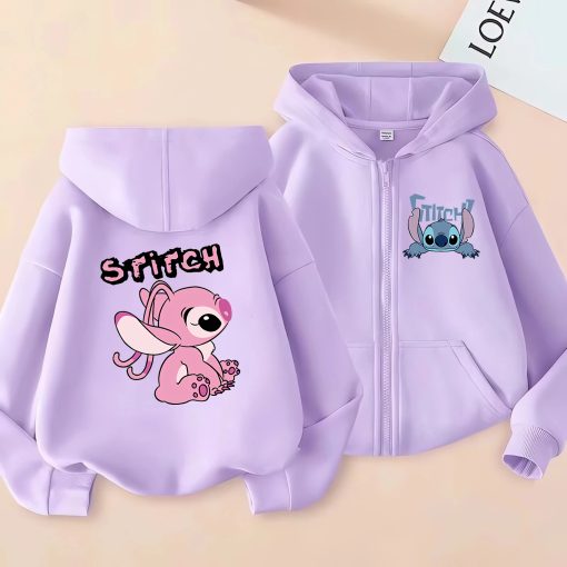 Gilet Stitch Fille angel violet