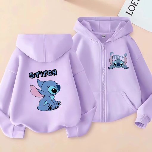 Gilet Stitch Fille violet