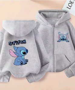 Gilet Stitch Fille gris