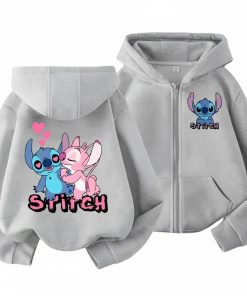 Gilet Stitch et Angel gris