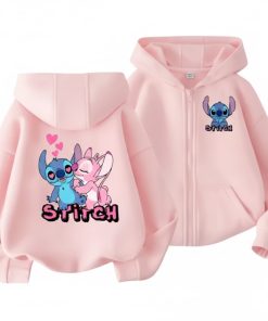 Gilet Stitch et Angel 8 Gilet Stitch et Angel rose