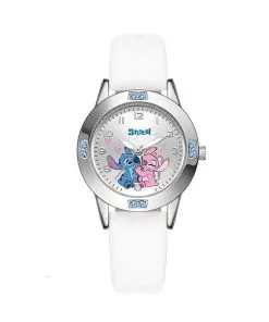 Montre Stitch Blanche Stitch et angel