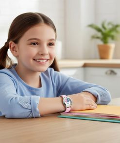 Montre Stitch Rose pour fille