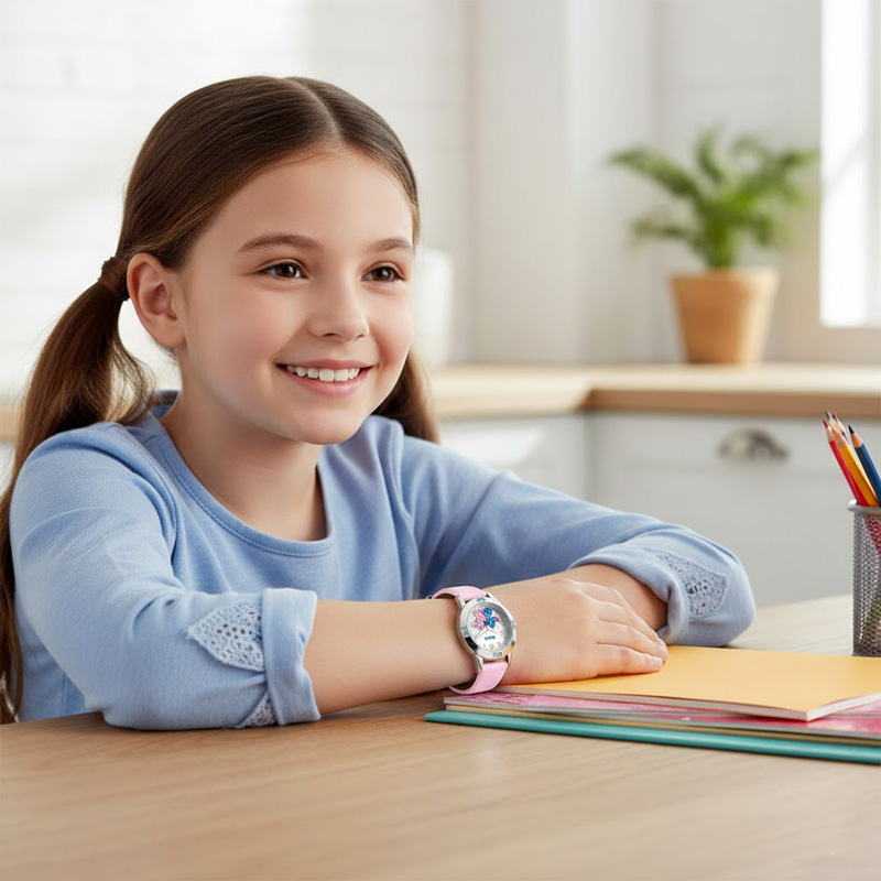 Montre Stitch Rose 4 Montre Stitch Rose pour fille