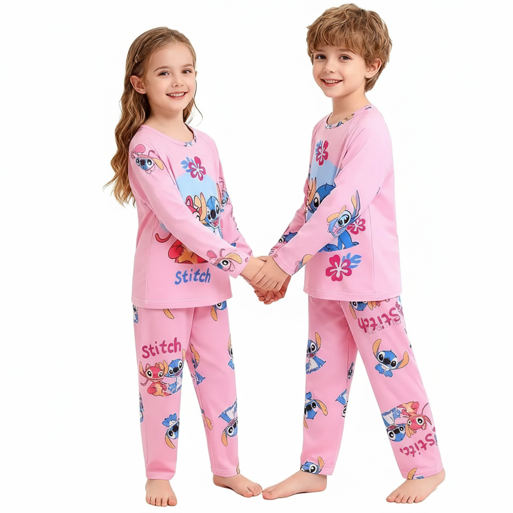 Pyjama Angel Stitch 4 Pyjama Angel Stitch rose pour enfant