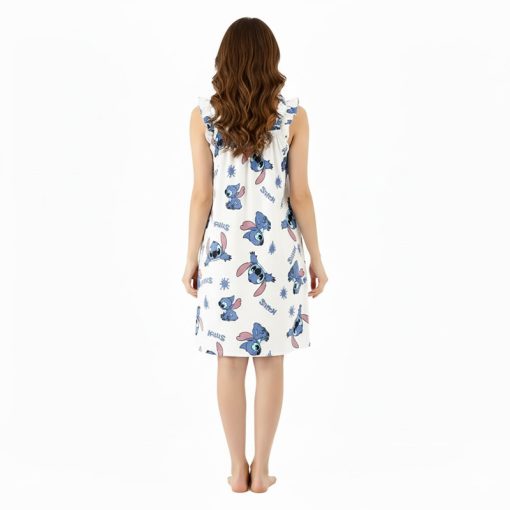 Robe de Nuit Stitch de dos pour femme