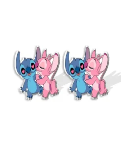 Boucles d'Oreilles Clou Stitch et Angel