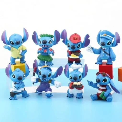 Coffret 8 Figurines Stitch