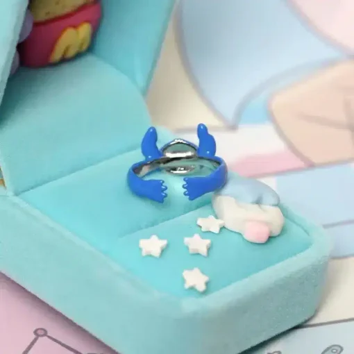 Bague Stitch Bleu
