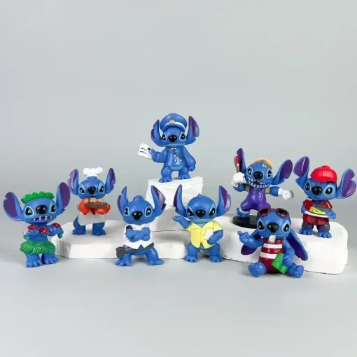 Coffret 8 Figurines Stitch