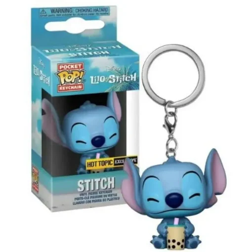 Stitch Bubble Tea Porte Clé Pop