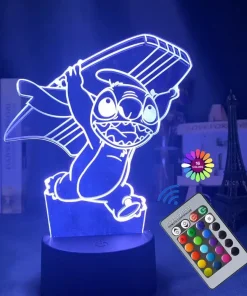 Lampe Stitch avec Télécommande