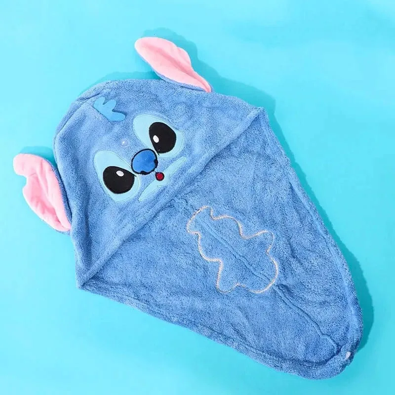 Serviette Microfibre Cheveux Stitch 3 Serviette Microfibre Cheveux Stitch