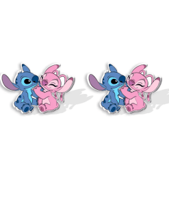 Boucles d'Oreilles Stitch et Angel