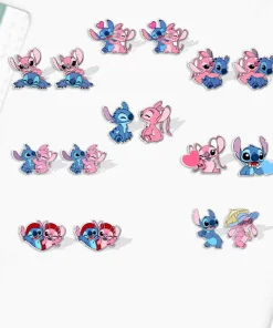 Boucles d'Oreilles Stitch et Angel